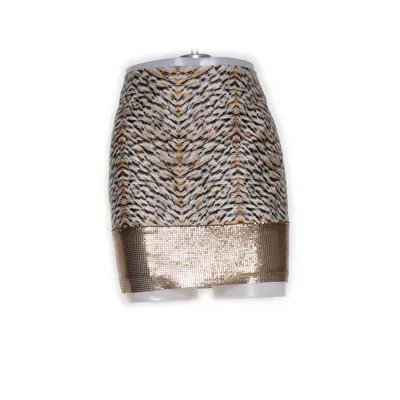 Kjol (Beige, Svart, Flerfärgad) från H&M Conscious Collection Bomull, Hampa, Polyester