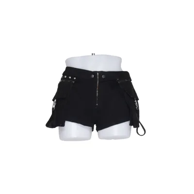 Cargo shorts (Black) from Punk Rave Cotton, Elastane, Polyester, Viscose