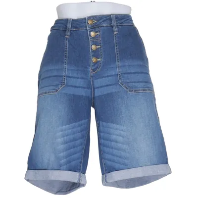 Denim shorts (Blauw) van John Baner Katoen, Elastaan, Polyester