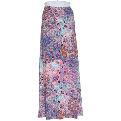 Maxi skirt (Blue, Pink, Orange) from Artisan Ny Elastane, Viscose