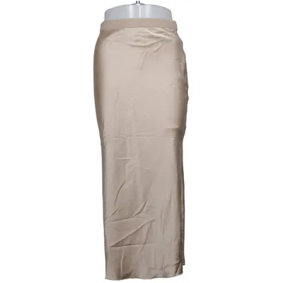 Maxi nederdel (Beige) fra Ahlvar Gallery Elastan, Silke
