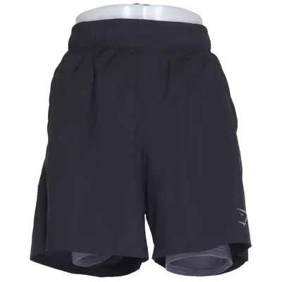 Short de sport (Noir) de Gymshark Élasthane, Polyester recyclé