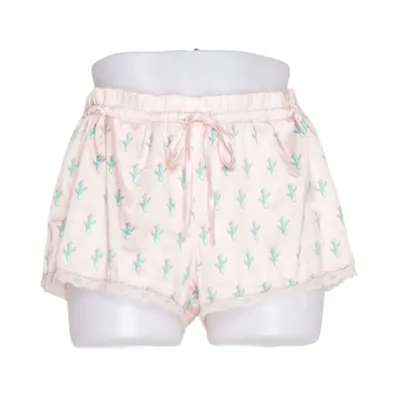 Pajama shorts (Pink, Green) from Censored Elastane, Polyamide, Polyester