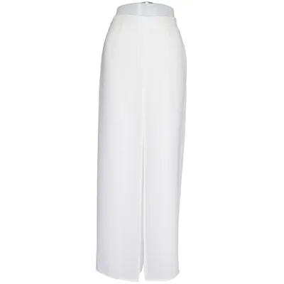 Pantalon patte d'éléphant (Blanc) de Molly Jo Polyester