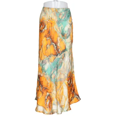 Maxi skirt (Orange, Green, Multicolored) from Nowomenslabel Silk, Viscose