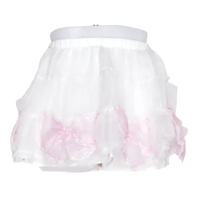 Tulle skirt (White, Pink) from Body Line Polyester