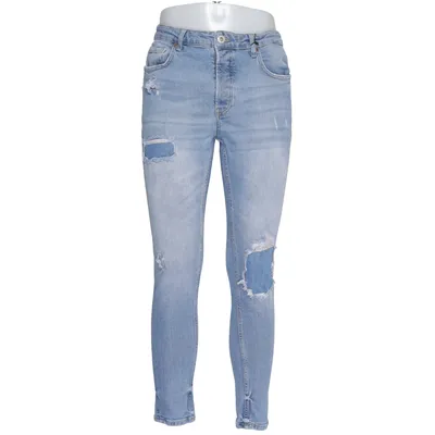 Spijkerbroek (Blauw) van 2Y Premium Katoen, Elastaan