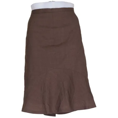 Jupe (Marron) de Wrap Élasthane, Polyester, Laine