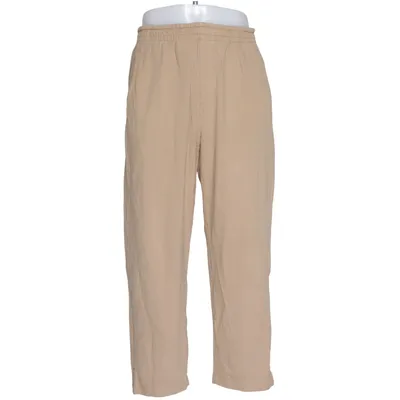 Broek (Beige) van Uniqlo Katoen, Elastaan