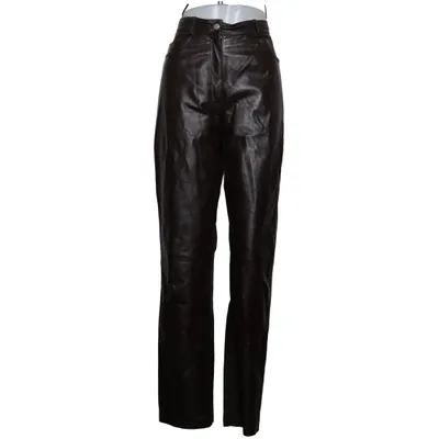 Läderbyxor (Brun) Skinn, Polyester