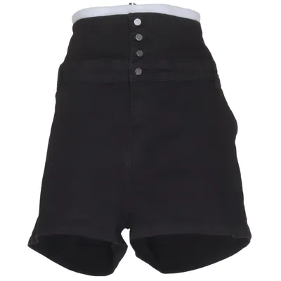 Denim shorts (Zwart) van EMP Katoen, Elastaan, Polyester