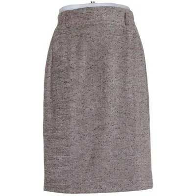 Jupe crayon (Gris) de Jean Louis Scherrer Acrylique, Coton, Polyester, Laine