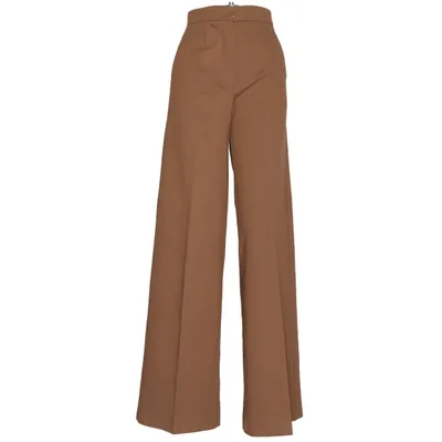 Pantalon patte d'éléphant (Marron) de MaxMara Élasthane, Polyamide, Viscose