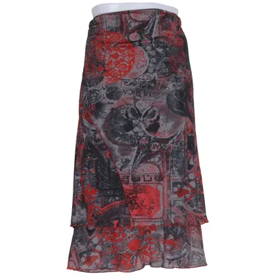 Skirt (Black, Red, Multicolored) from Jórli Acetate, Polyester