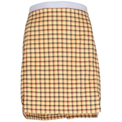 Jupe (Jaune, Multicolore) de Ckh Élasthane, Polyester