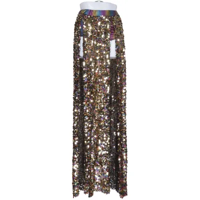 Maxi skirt (Black, Gold, Multicolored) from Dolls Kill Elastane, Polyester