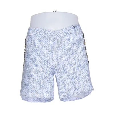 Short (Bleu, Blanc) de Silvian Heach Coton, Polyester