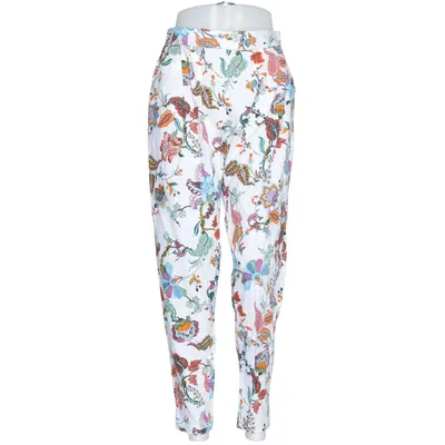 Pants (White, Multicolored) from Damella Cotton