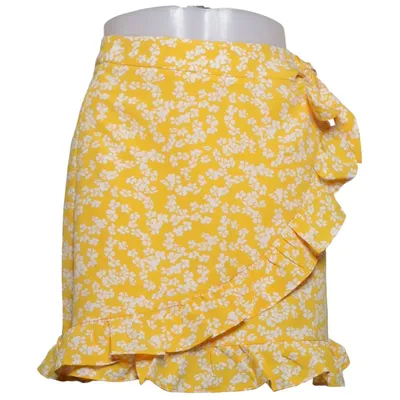 Slå om-nederdel (Gul, Hvid) fra Glamorous Care Genanvendt polyester