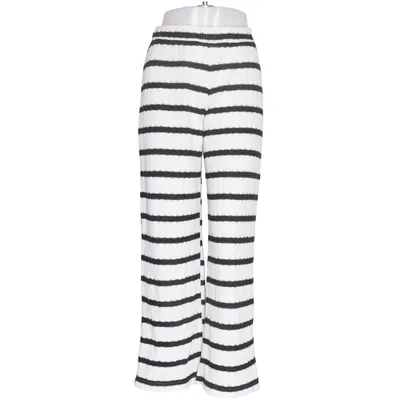 Palazzo broek (Zwart, Wit) van Mango Katoen, Polyester