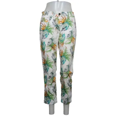 Pantalon (Blanc, Multicolore) de Zerres Coton, Élasthane, Polyester