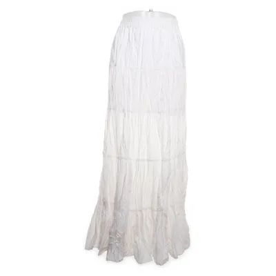 Långkjol (Vit) från Apart Bomull, Silke