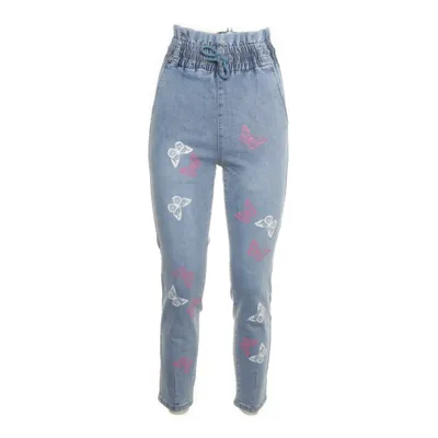 Jeans (Blå, Rosa, Vit) från My Tina's Bomull, Elastan, Polyester, Viskos