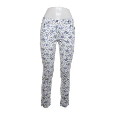 Pants (White, Blue) from Johnnie B Cotton, Elastane