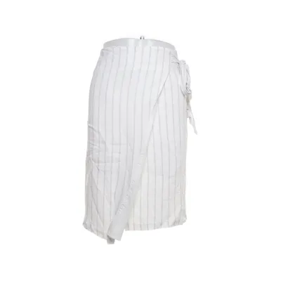Wrap skirt (White) from Schanna x NA-KD Cotton, Linen, Polyester, Viscose