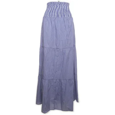 Maxi rok (Blauw, Wit) van Zizzi Katoen