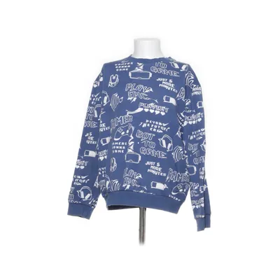 Collegetröja (Blå, Vit) från H&M Bomull, Polyester, Elastan