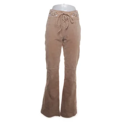 Leather pants (Brown) from Miss Ewing Polyester, Leather