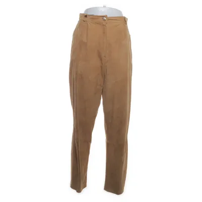 Leren broek (Bruin) van Etage Polyester, Leer