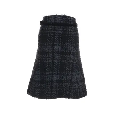Kjol (Svart, Blå) från Emporio Armani Alpackaull, Mohair, Nylon, Ull