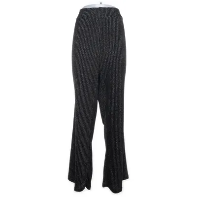 Byxor (Svart, Silverfärgad) från Shein Curve Elastan, Metallfiber, Polyamid