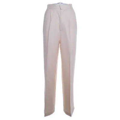Kostuumbroek (Beige) van Zara Lyocell, Polyester