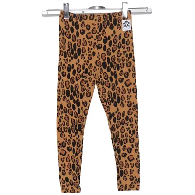 Leggings (Brun, Sort) fra Mini Rodini Elastan, Lyocell
