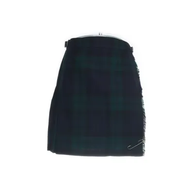 Skirt (Green, Blue) from James Pringle Weavers Leather, Wool
