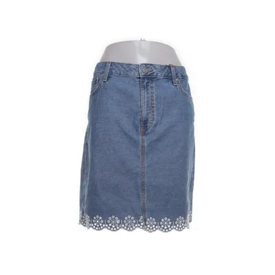 Spijkerrok (Blauw) van Tommy Hilfiger Jeans Katoen, Leer