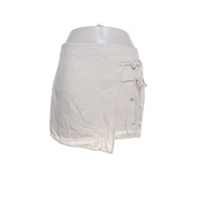 Skort (Beige) from Stradivarius Linen, Viscose