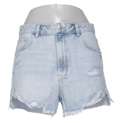 Denim shorts (High Waist) from Bershka Denim Cotton