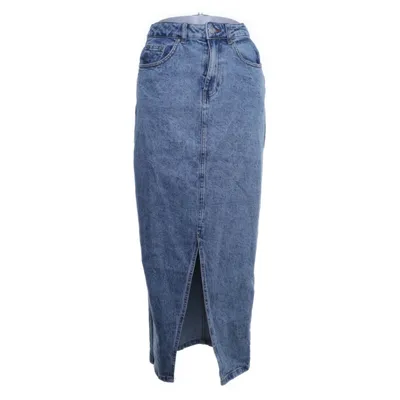 Jeansnederdel (Blå) fra ASOS Design Bomuld, Elastan