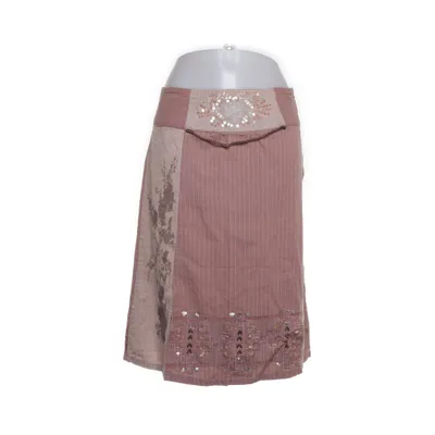 Skirt (Pink, Multicolored) from Fransa Cotton, Linen