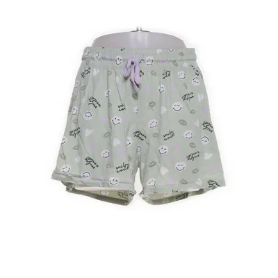 Short de pyjama (Vert, Multicolore) de Smiley World Coton, Viscose