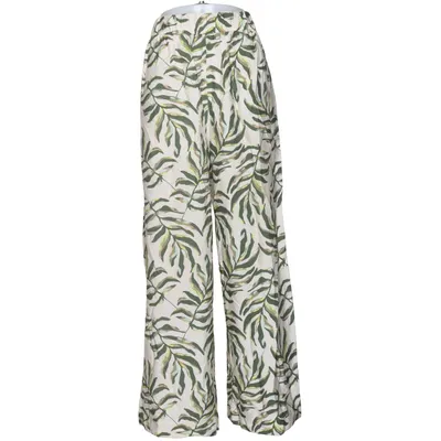 Pantalon patte d'éléphant (Beige, Vert) de Hema Nylon, Viscose