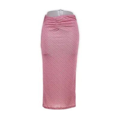 Långkjol (Rosa, Vit, Flerfärgad) från Melissa Bentsen x NA-KD Elastan, Polyester