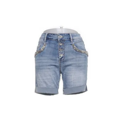 Denim shorts (Blauw) van Lexxury