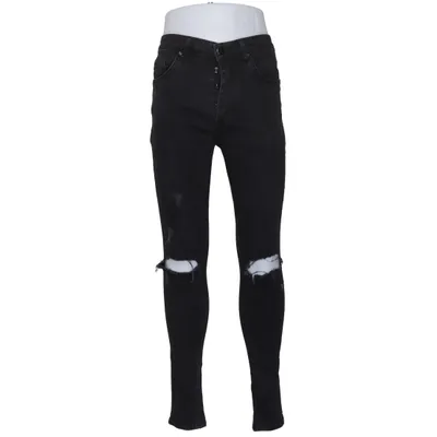 Jeans (Black) from Gym King Cotton, Elastane