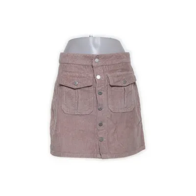 Skirt (Beige) from Pull & Bear Denim Cotton