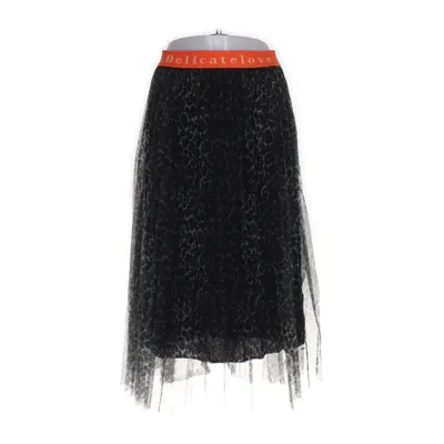 Tylnederdel (Sort, Grå) fra Delicatelove Polyester, Viscose
